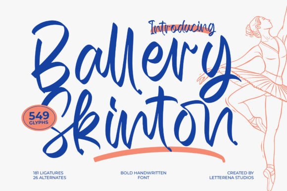 Ballery Skinton: Elevate Your Design with Bold Handwritten Elegance