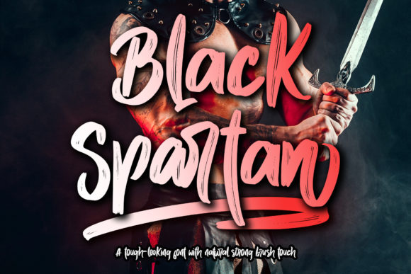 Black Spartan: Bold Handwritten Typography for Impactful Design