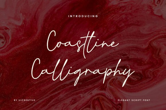 Coastline Calligraphy: A Font for Effortless Elegance