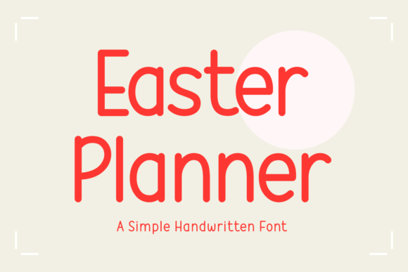 Easter Planner: Fresh Typography for Vibrant Design