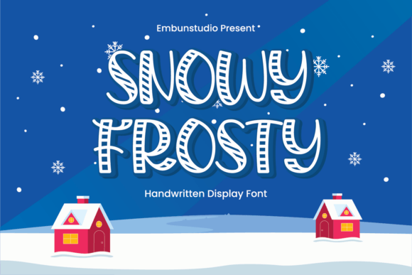 Embrace Winter's Whimsy with Snowy Frosty Typography