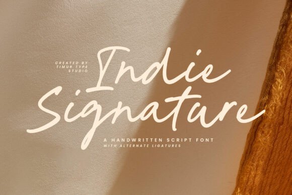 Indie Signature: The Handwritten Font with a Professional Edge