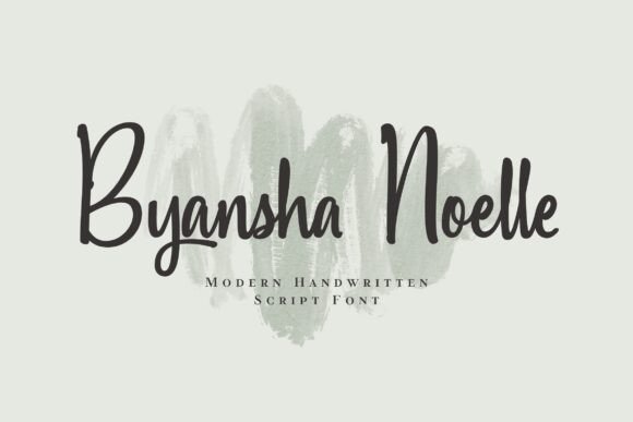 Introducing Byansha Noelle: A Modern Handwritten Script