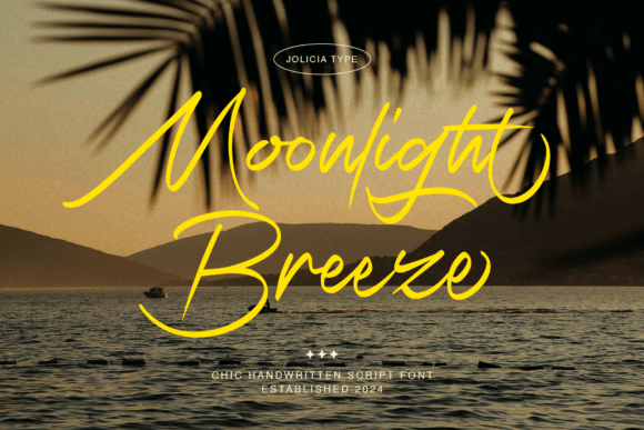 Moonlight Breeze: Elevate Your Designs with Elegant Script