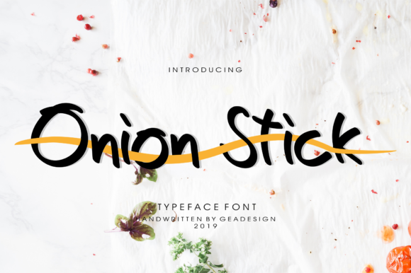 Onion Stick: A Minimalist Handwritten Font for Modern Design