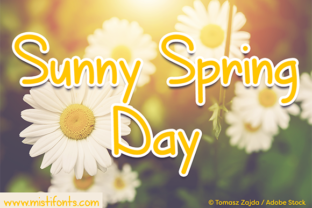 Sunny Spring Day: A Handwritten Font for Creative Projects