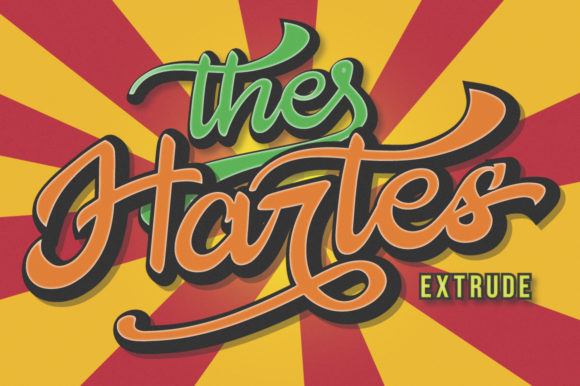 The Hartes: A Vintage Handwritten Font for Bold Branding