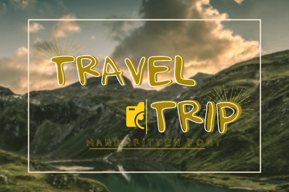 Travel Trip: A Handwritten Font for Authentic Design