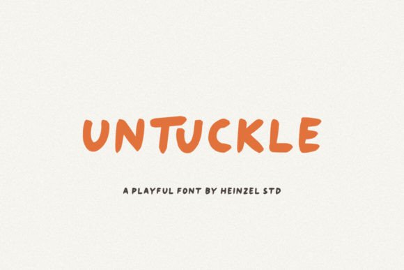 Untuckle: A Playful Handwritten Font for Authentic Design